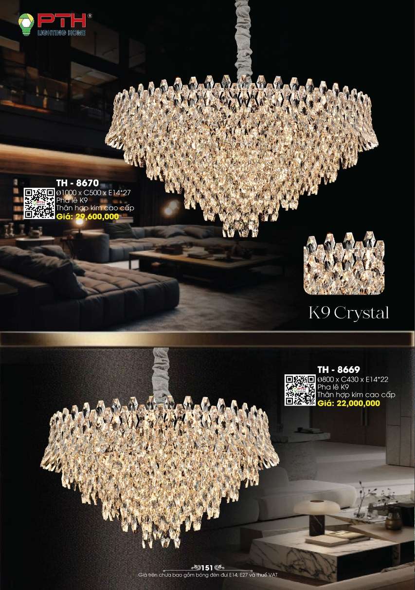 Đèn thả PTH Lighting Home TH - 8669, TH - 8670