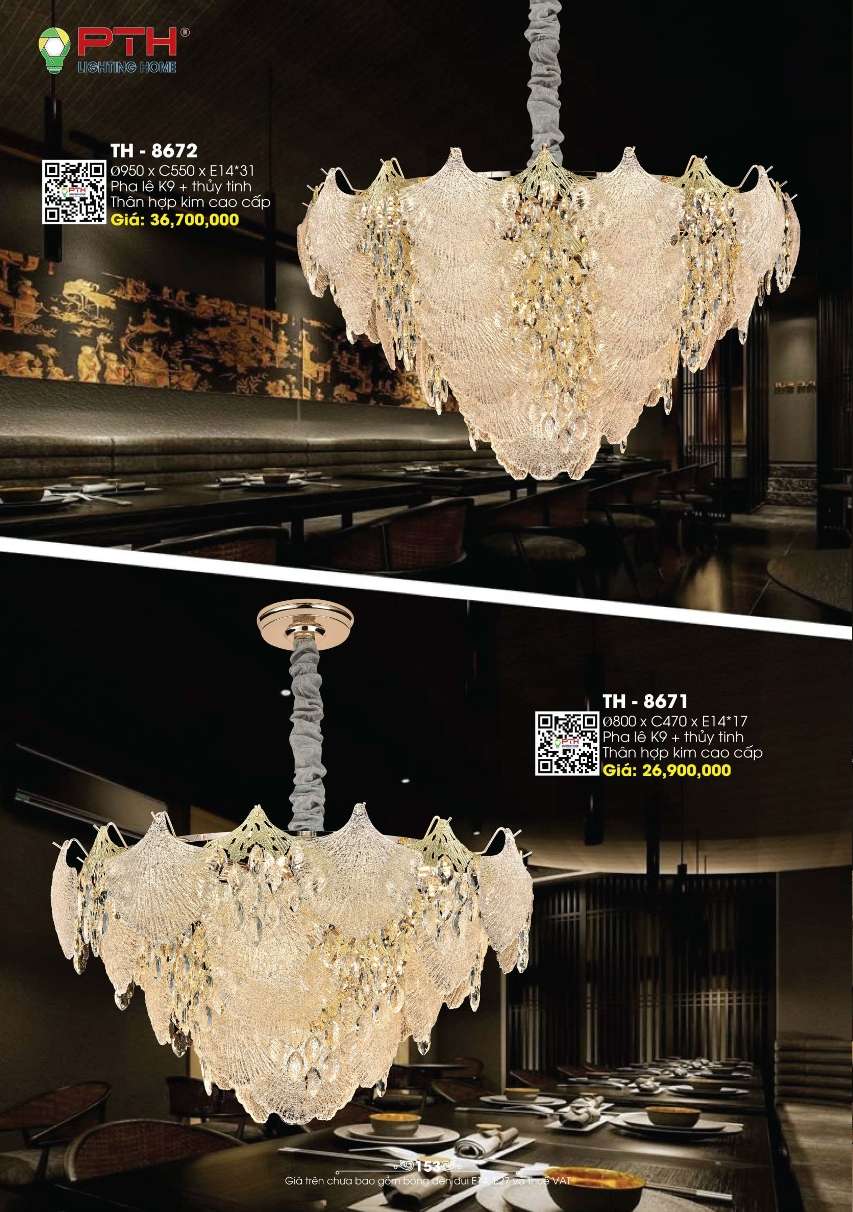 Đèn thả PTH Lighting Home TH - 8671, TH - 8672