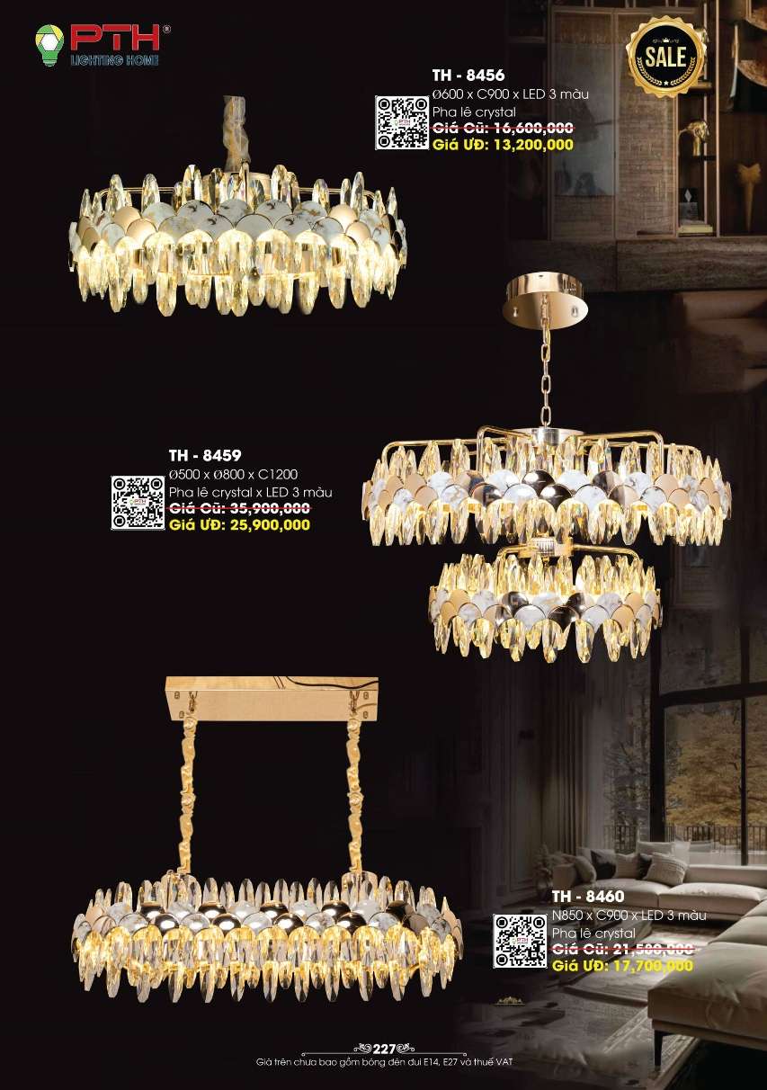 Đèn thả PTH Lighting Home TH - 8456, TH - 8459, TH - 8460