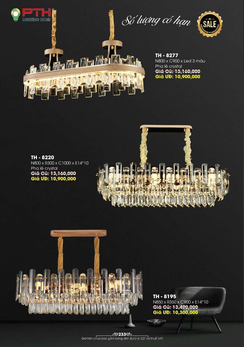 Đèn thả PTH Lighting Home TH - 8277, TH - 8220, TH - 8195