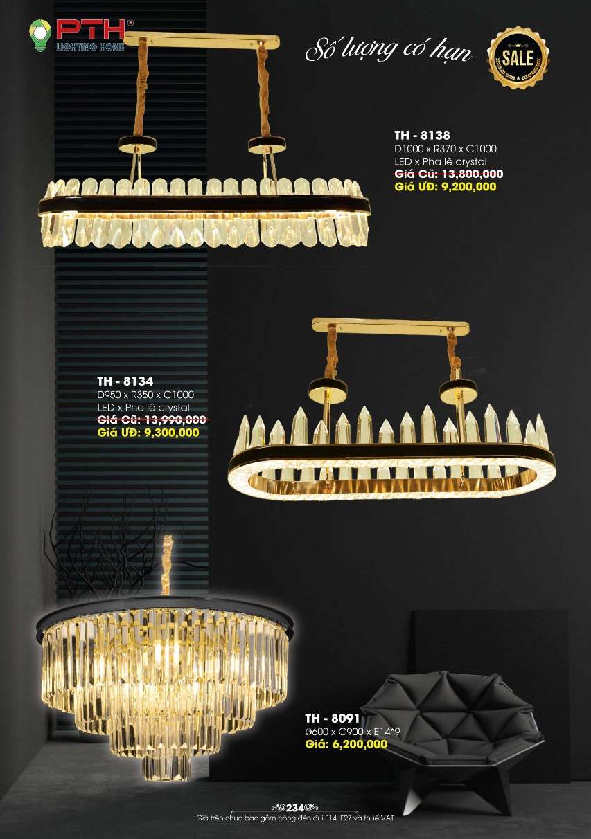 Đèn thả PTH Lighting Home TH - 8138, TH - 8134, TH - 8091