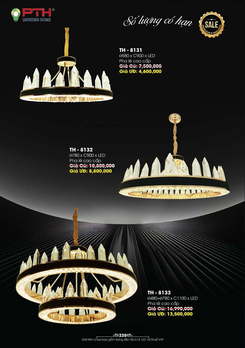 Đèn thả PTH Lighting Home TH - 8131, TH - 8132, TH - 8133