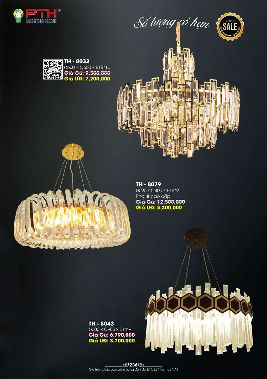Đèn thả PTH Lighting Home TH - 8033, TH - 8079, TH - 8043