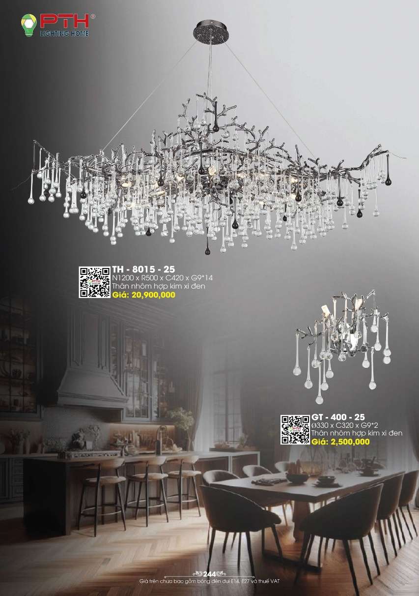 Đèn thả PTH Lighting Home TH - 8015 - 25, GT - 400 - 25