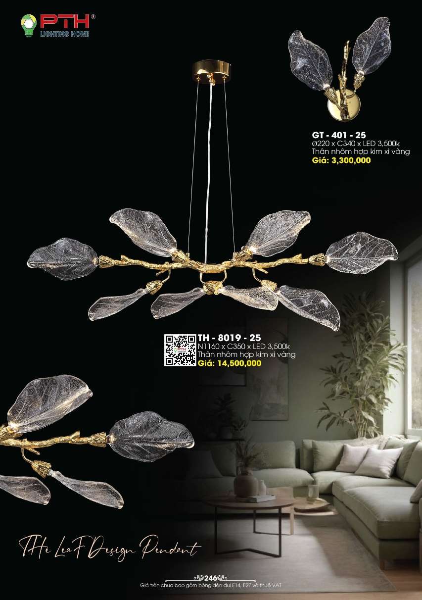 Đèn thả PTH Lighting Home TH - 8019 - 25, GT - 401 - 25