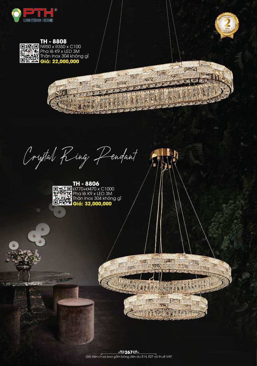 Đèn thả PTH Lighting Home TH - 8808, TH - 8806