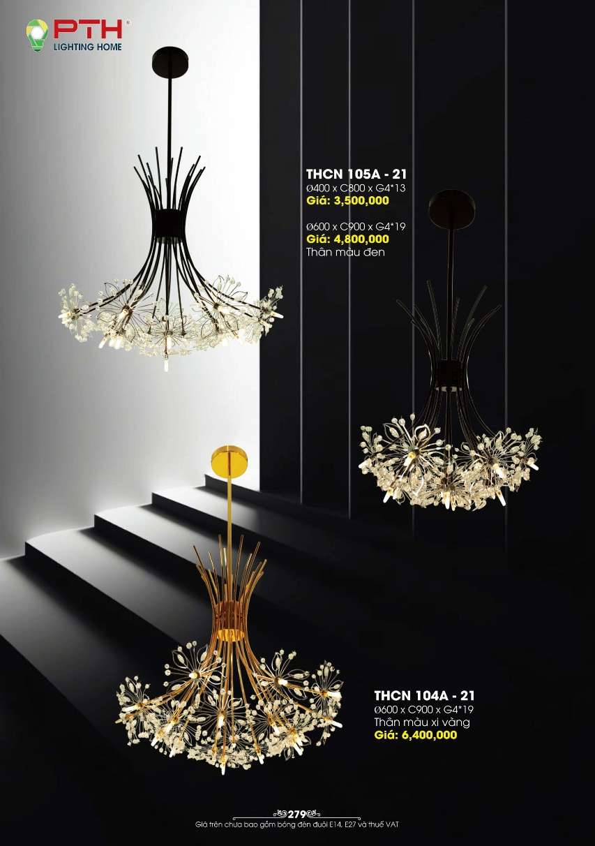 Đèn thả PTH Lighting Home THCN 105A - 21, THCN 104A - 21
