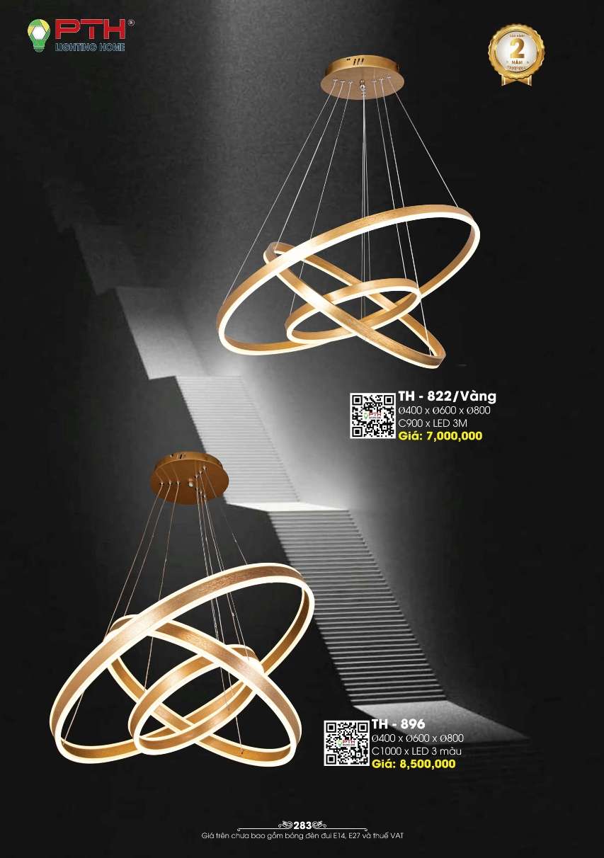 Đèn thả PTH Lighting Home TH - 896, TH - 822/Vàng