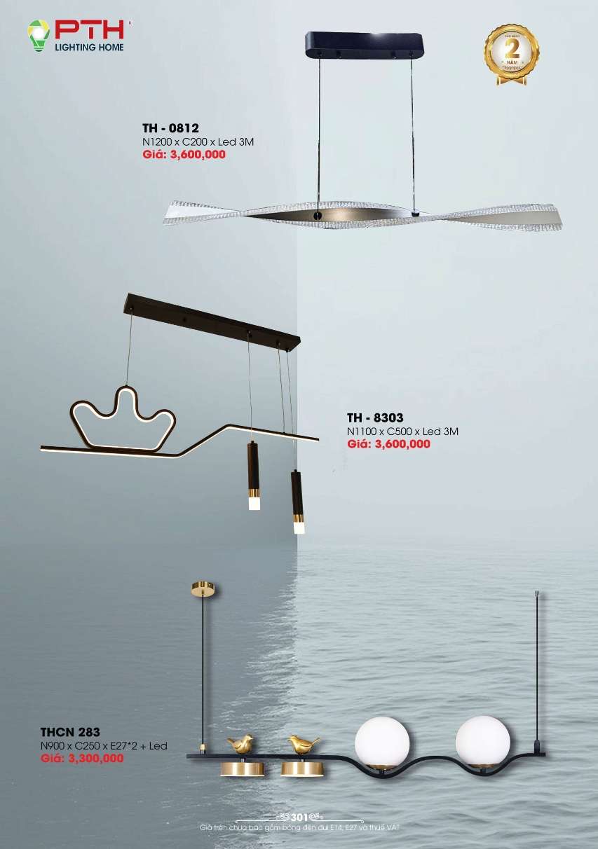 Đèn thả PTH Lighting Home TH - 0812, TH - 8303, THCN - 283