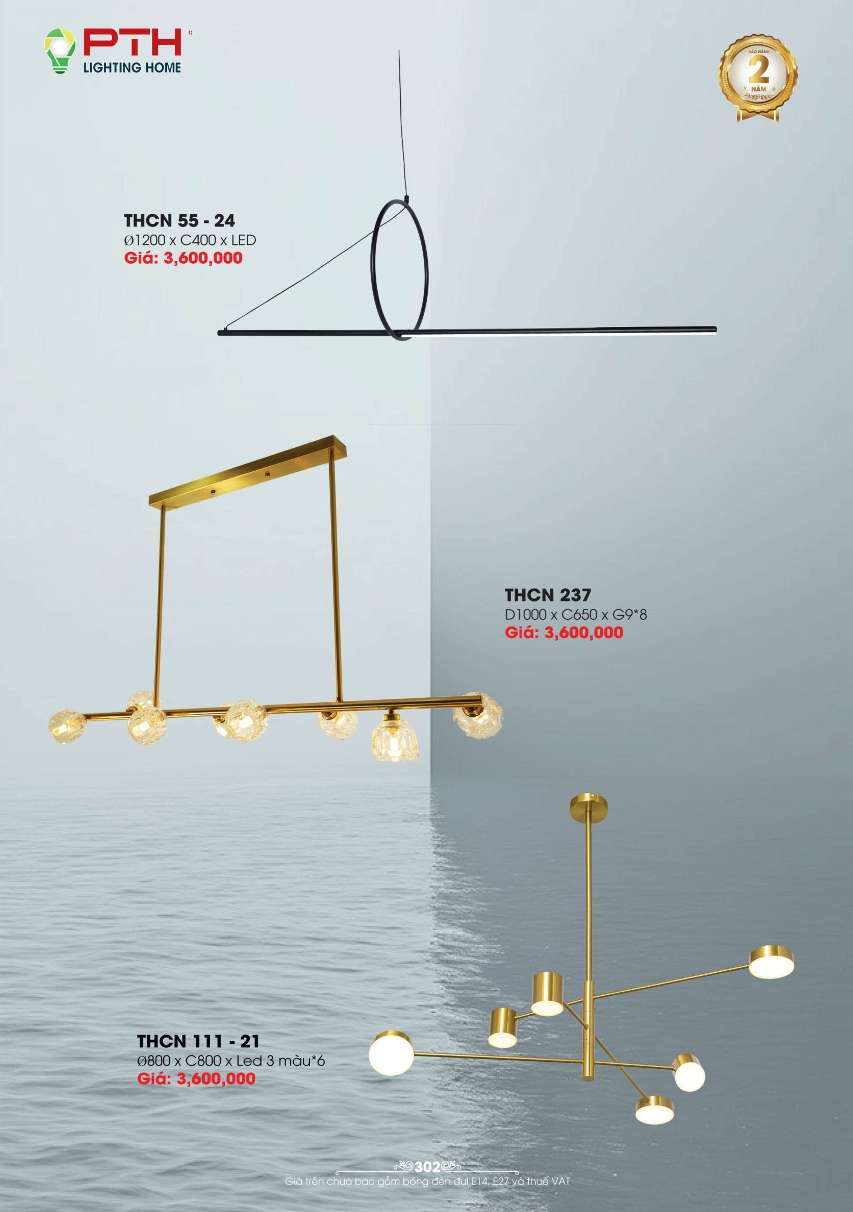 Đèn thả PTH Lighting Home THCN - 55 - 24, THCN 237, THCN 111 - 21