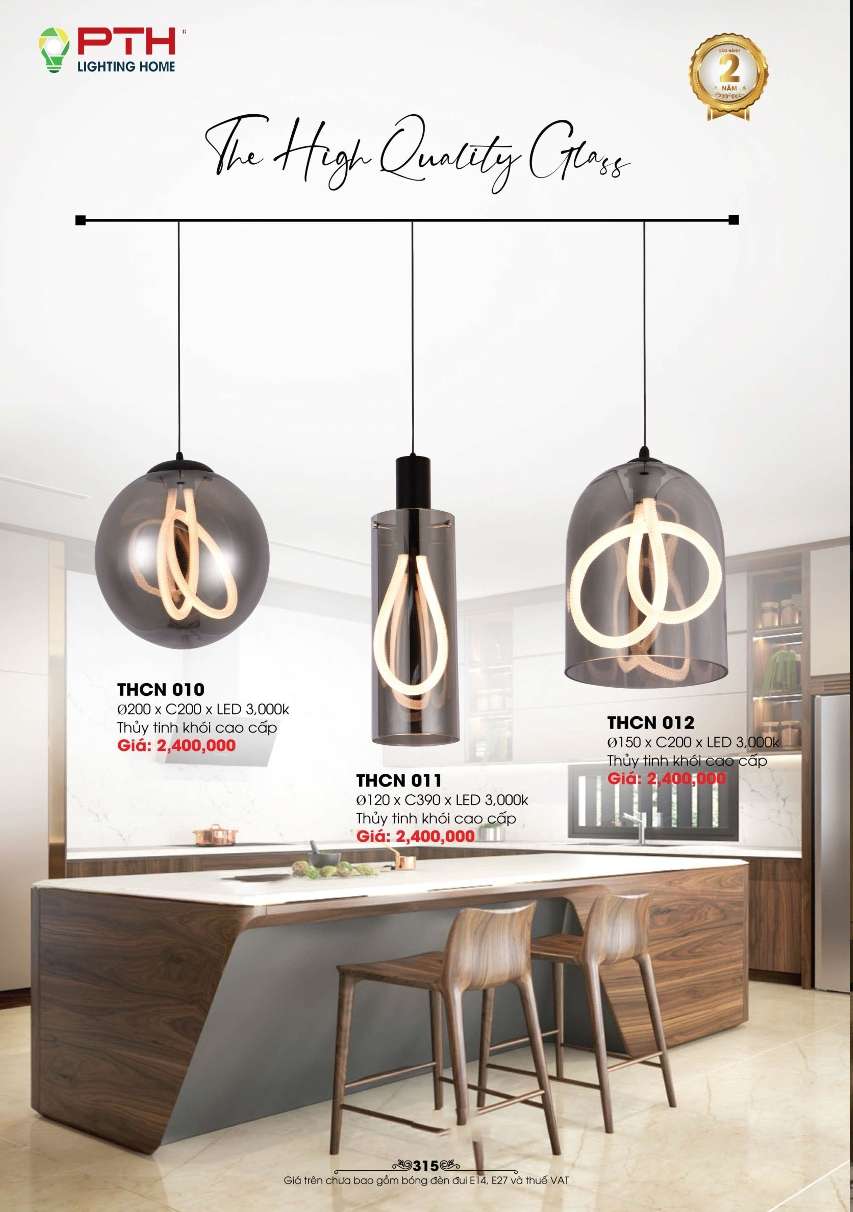Đèn thả PTH Lighting Home THCN 010, THCN 011, THCN 012