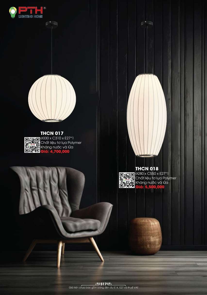 Đèn thả PTH Lighting Home THCN 017, THCN 018