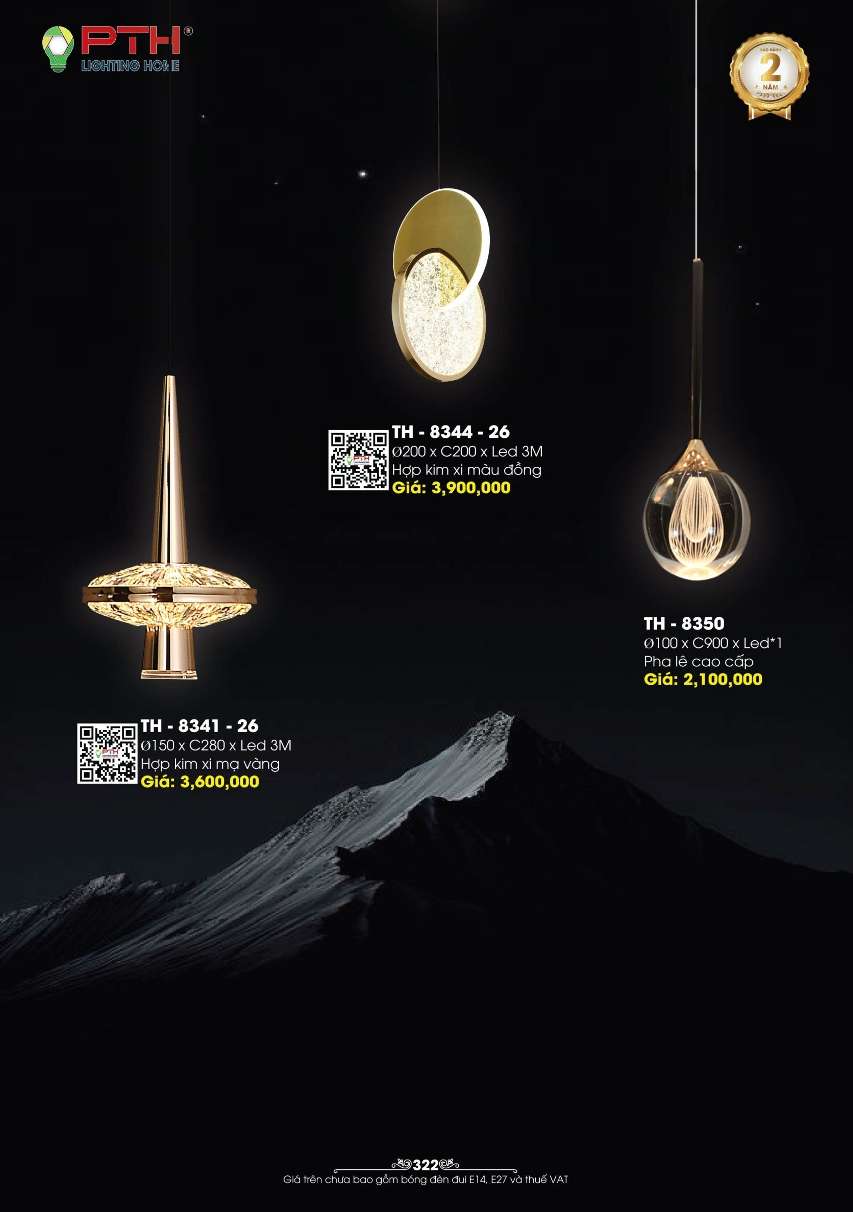 Đèn thả PTH Lighting Home TH - 8341 - 26, TH - 8344 - 26, TH - 8350