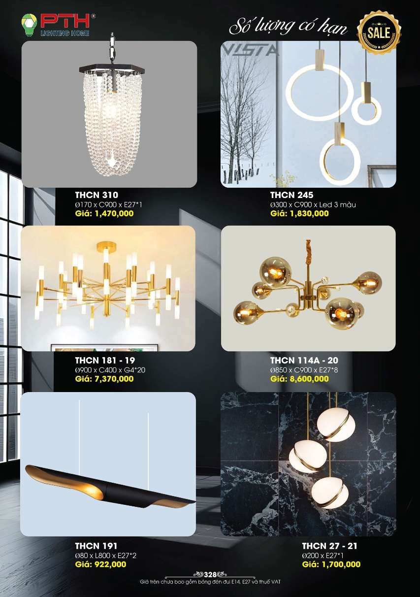 Đèn thả PTH Lighting Home THCN 310, THCN 245, THCN 181 - 19, THCN 114A - 20, THCN 191, THCN 27 - 21