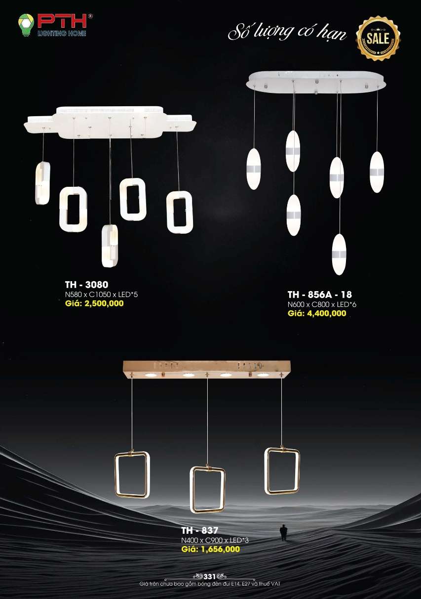 Đèn thả PTH Lighting Home TH - 3080, TH - 856A - 18, TH - 837