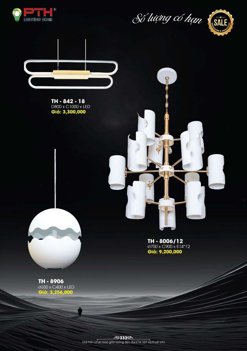 Đèn thả PTH Lighting Home TH - 842 - 18, TH - 8906, TH - 8006/12