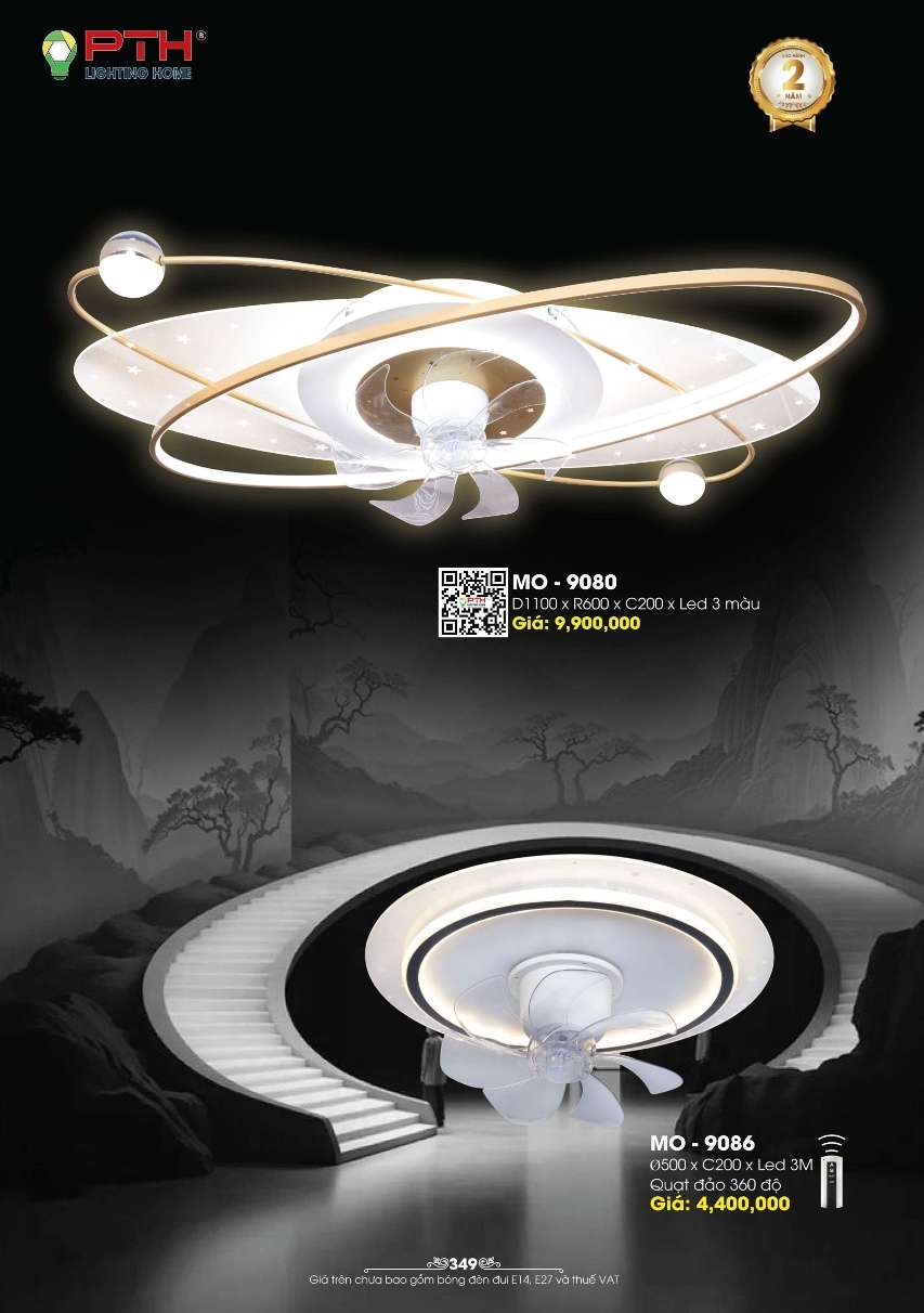 Đèn mâm ốp trần PTH Lighting Home MO - 9080, MO - 9086