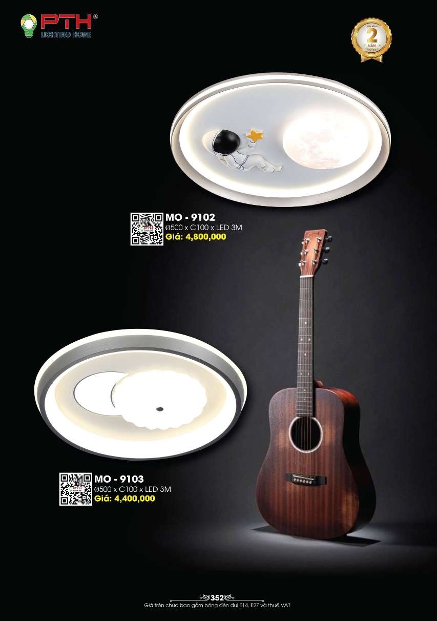 Đèn mâm ốp trần PTH Lighting Home MO - 9102, MO - 9103