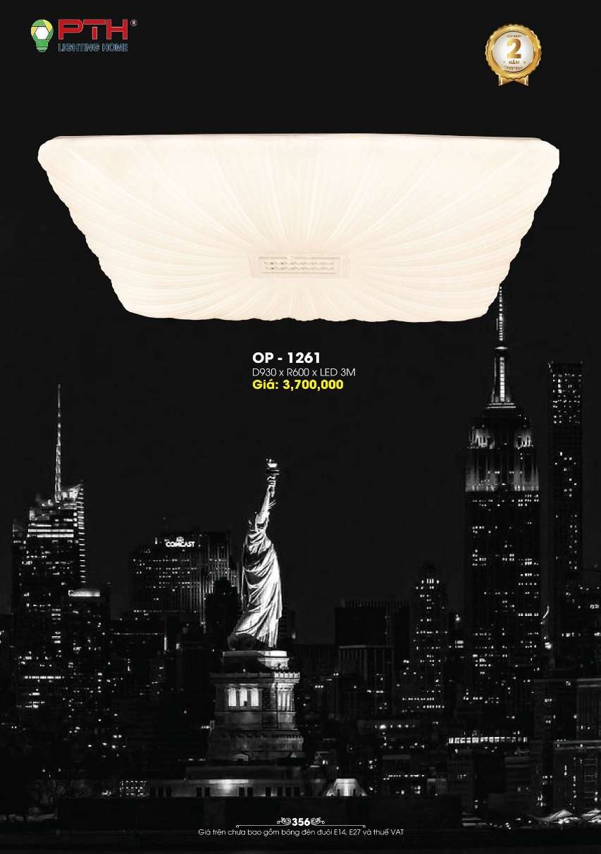 Đèn mâm ốp trần PTH Lighting Home OP - 1261