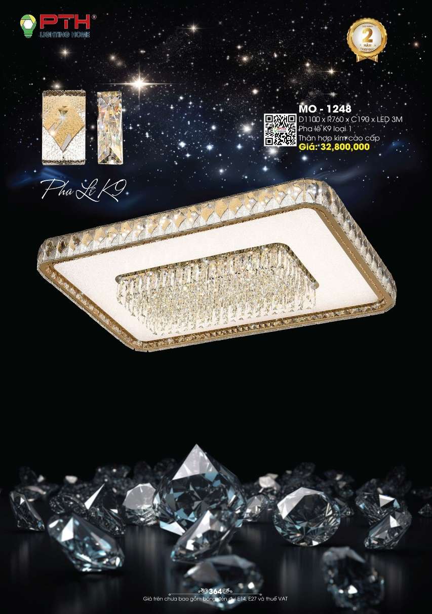 Đèn mâm ốp trần PTH Lighting Home MO - 1248