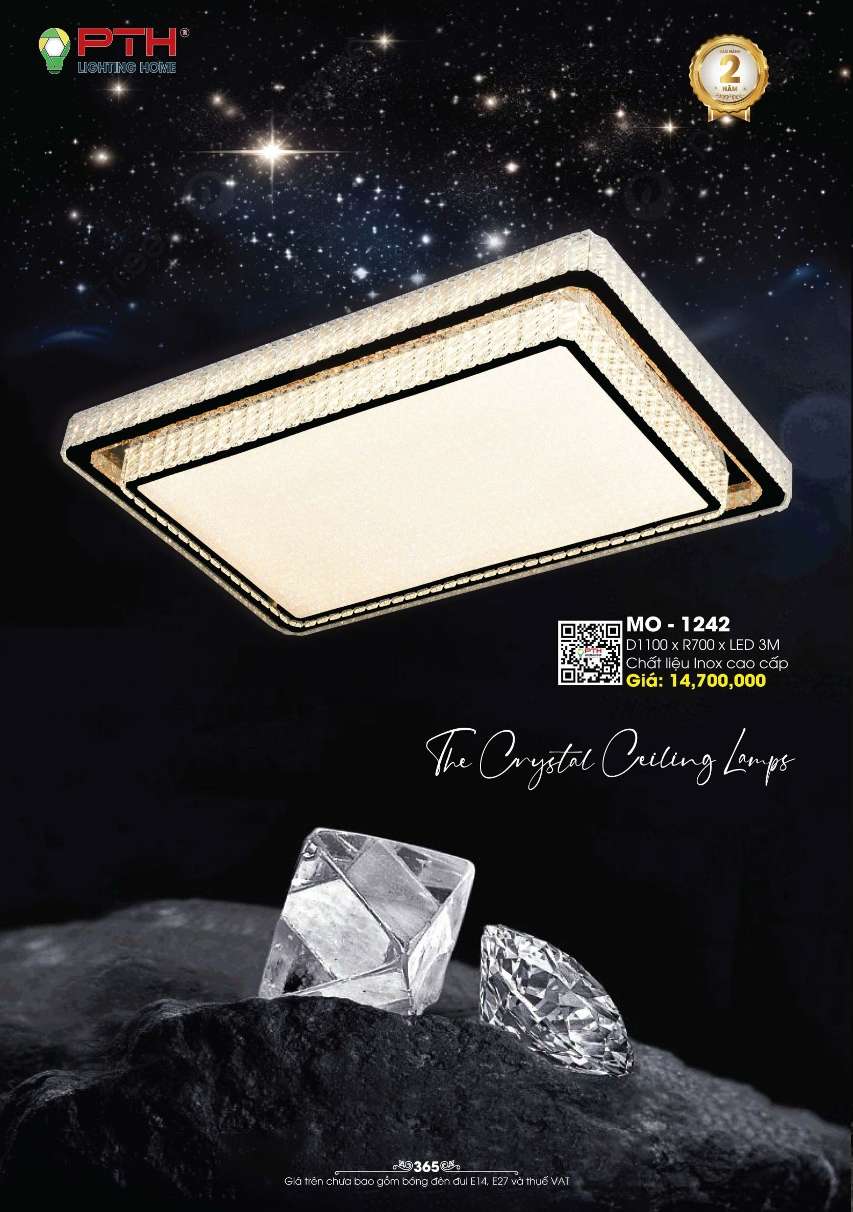 Đèn mâm ốp trần PTH Lighting Home MO - 1242