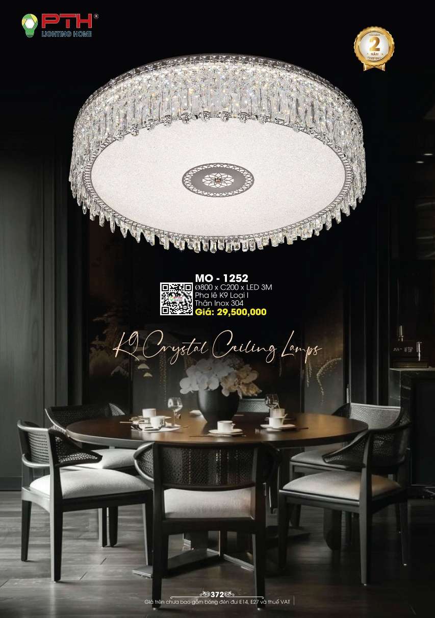Đèn mâm ốp trần PTH Lighting Home MO - 1252