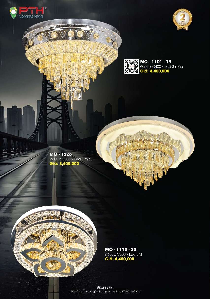 Đèn mâm ốp trần PTH Lighting Home MO - 1101 - 19, MO - 1226, MO - 1113 - 20