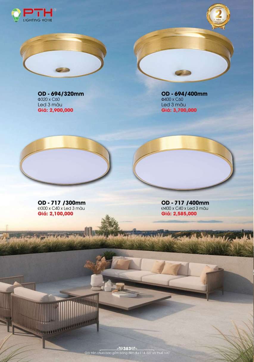 Đèn ốp trần PTH Lighting Home OD - 694, OD - 717