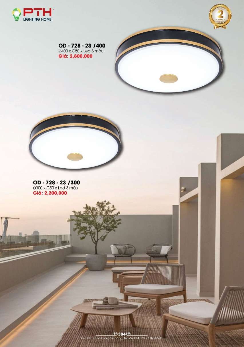 Đèn ốp trần PTH Lighting Home OD - 728 - 23