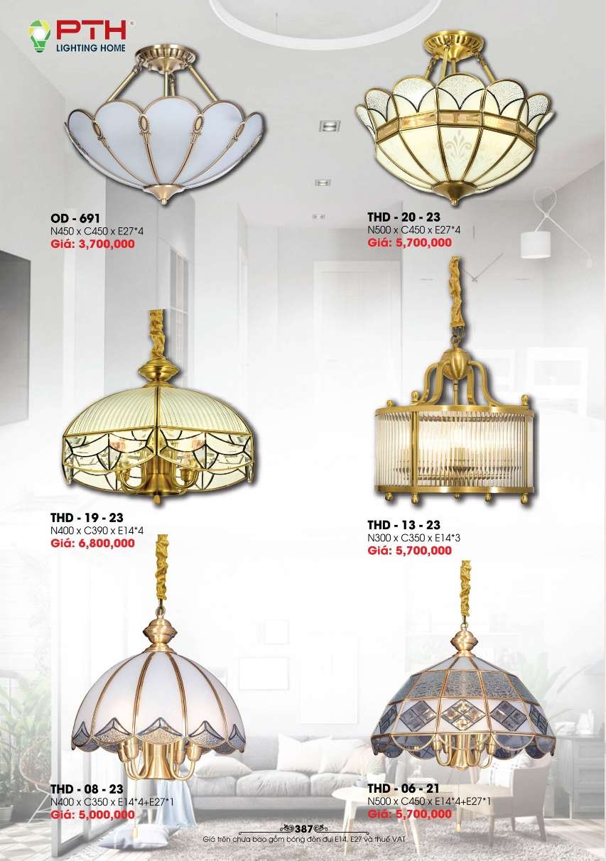 Đèn thả PTH Lighting Home OD - 691, THD - 20 - 23, THD - 19 - 23, THD - 13 - 23, THD - 08 - 23, THD - 06 - 21