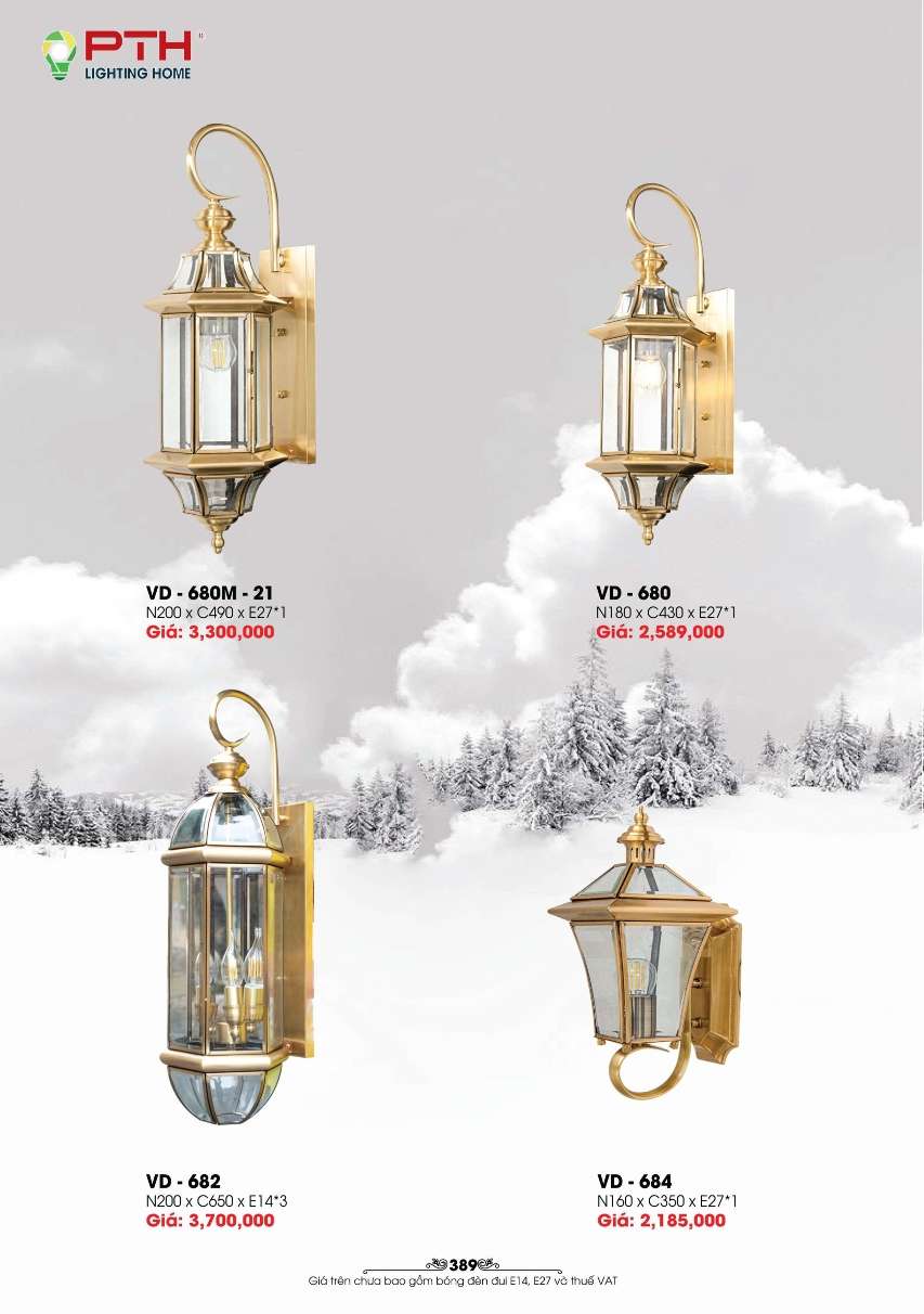 Đèn gắn tường PTH Lighting Home VD - 680M - 21, VD - 680, VD - 682, VD - 684