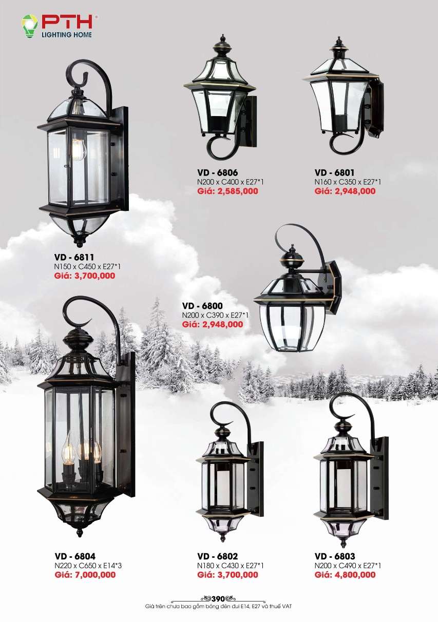 Đèn gắn tường PTH Lighting Home VD - 6811, VD - 6806, VD - 6801, VD - 6800, VD - 6804, VD - 6802, VD - 6803