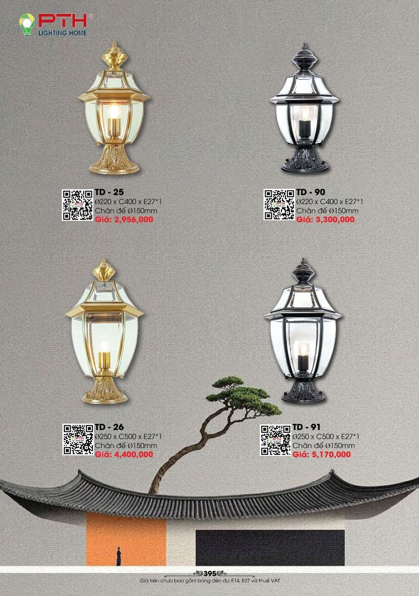 Đèn trụ PTH Lighting Home TD - 25, TD - 90, TD - 26, TD - 91