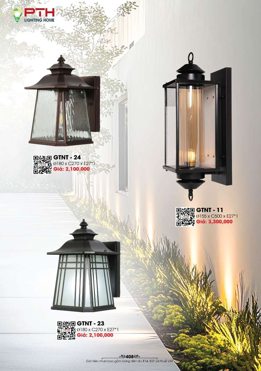 Đèn gắn tường PTH Lighting Home GTNT - 11, GTNT - 23, GTNT - 24