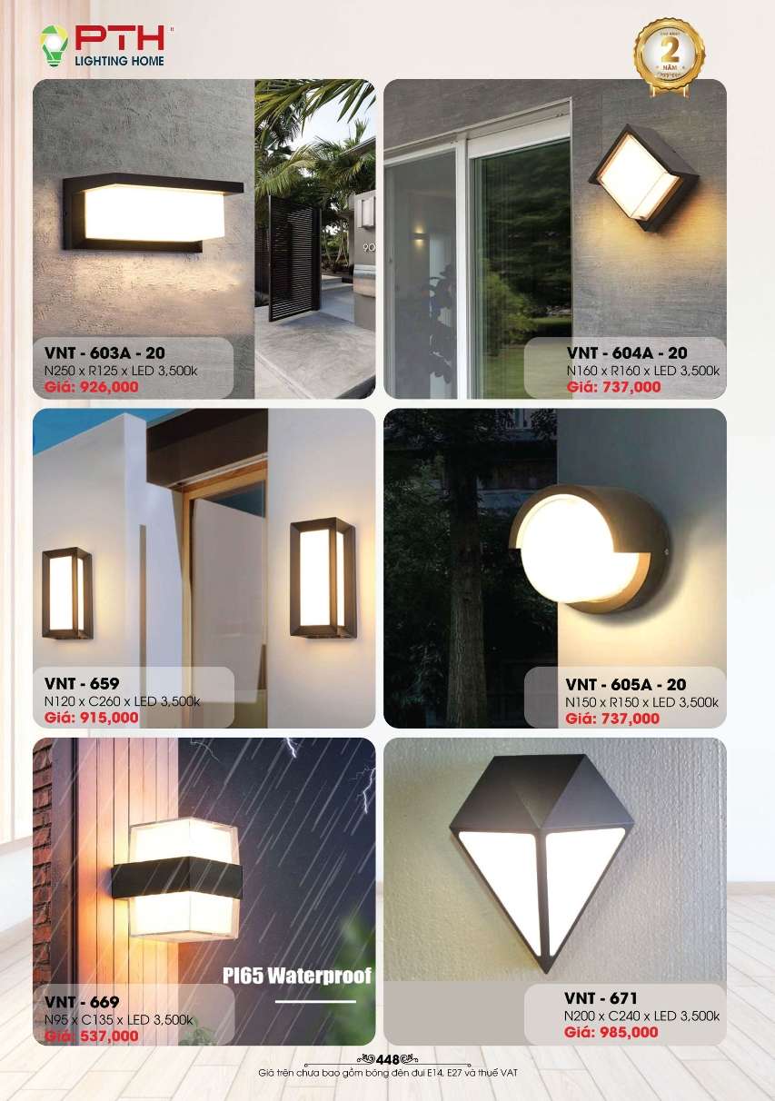 Đèn gắn tường PTH Lighting Home VNT - 603A - 20, VNT - 604A - 20, VNT - 659, VNT - 605A - 20, VNT - 669, VNT - 671