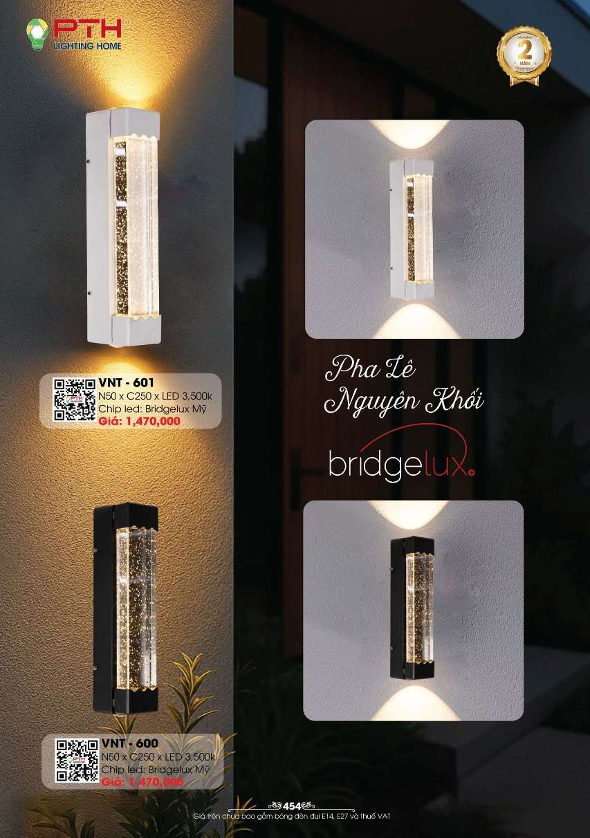Đèn gắn tường PTH Lighting Home VNT - 601, VNT - 600