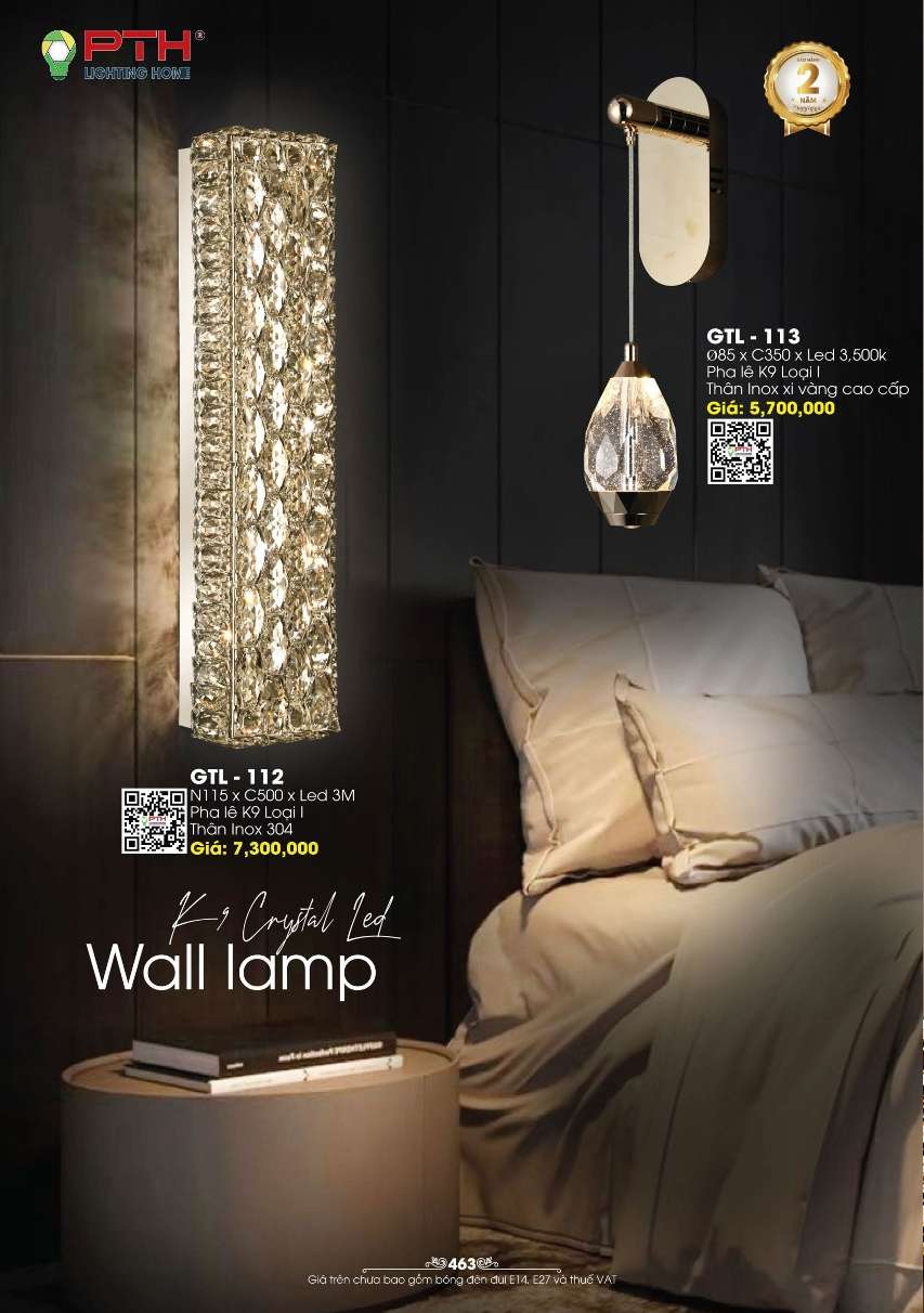 Đèn gắn tường PTH Lighting Home GTL - 112, GTL - 113