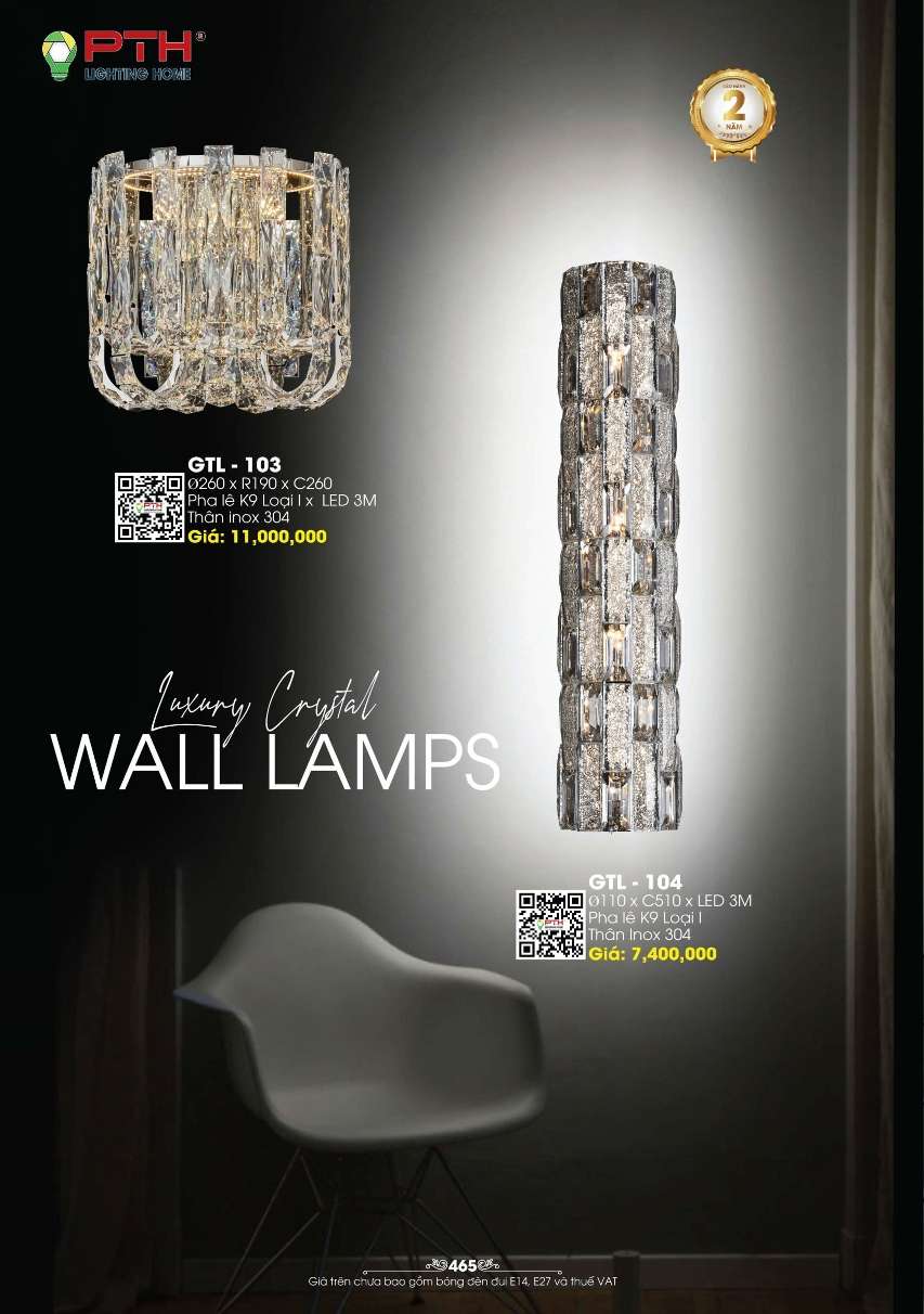 Đèn gắn tường PTH Lighting Home GTL - 103, GTL - 104