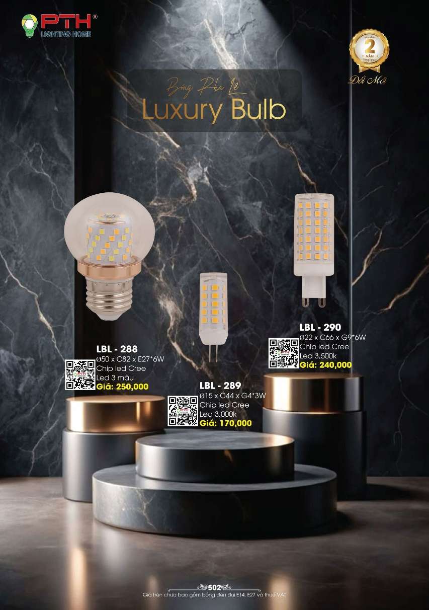 Bóng led PTH Lighting Home LBL - 288, LBL - 289, LBL - 290