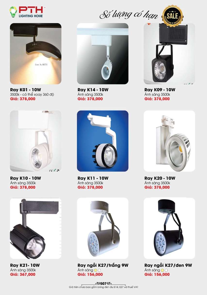 Đèn led PTH Lighting Home Ray K01, Ray K14, Ray K09, Ray K10, Ray K11, Ray K20, Ray K21, Ray ngồi K27
