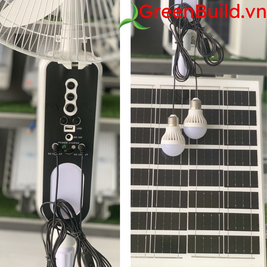 Quạt năng lượng mặt trời Blue Fan 20W