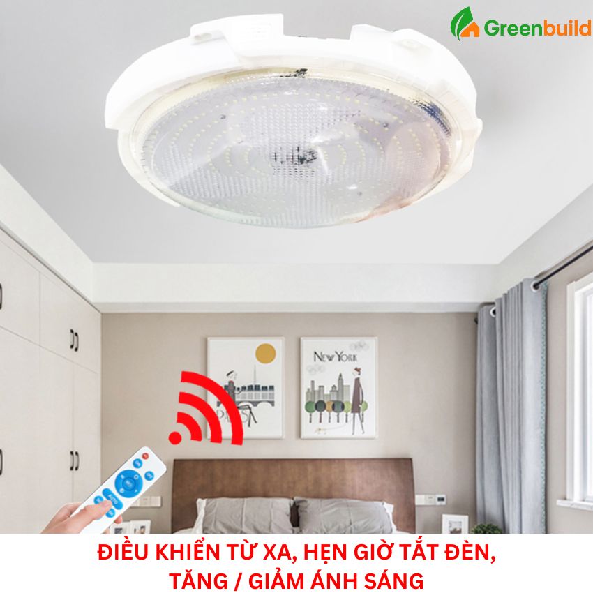 Đèn năng lượng mặt trời 1000W ốp trần Jindian DB OT1000