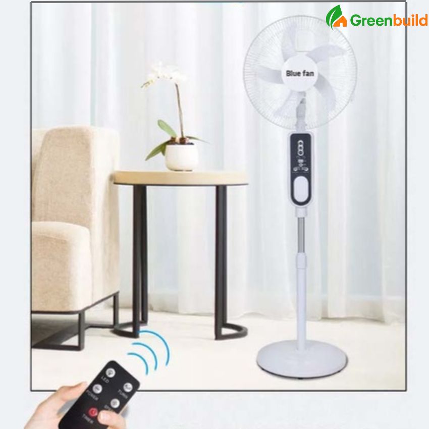 Quạt năng lượng mặt trời 20W, quạt Blue fan
