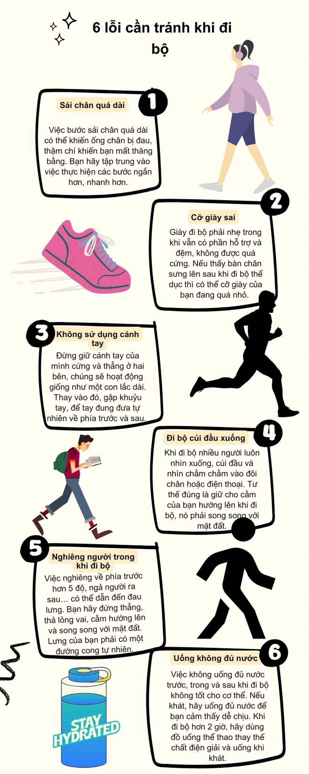 Đi bộ bao nhiêu là quá nhiều, ai nên tránh?