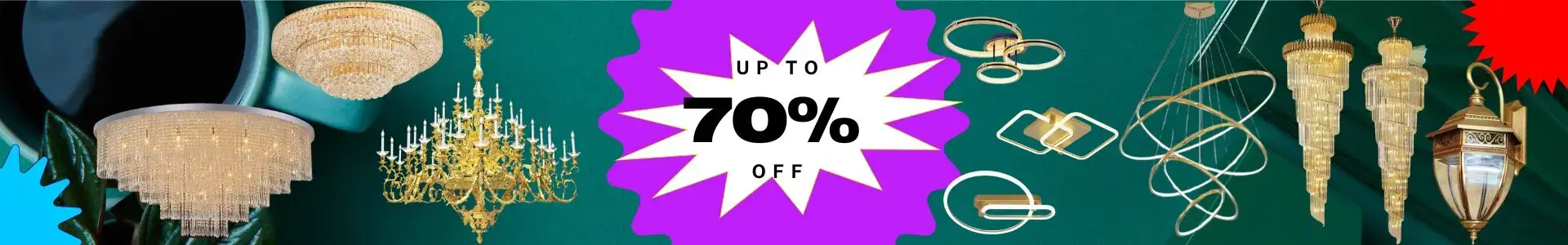 ĐÈN TRANG TRÍ GIẢM GIÁ ĐẾN 70%