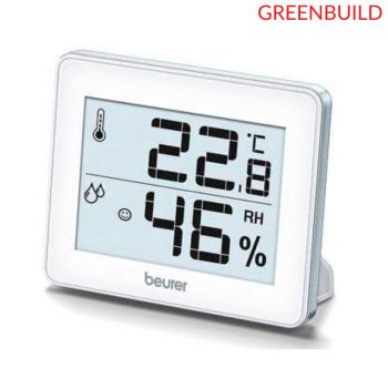 Nhiệt ẩm kế Beurer HM16, đồng hồ đo nhiệt độ độ ẩm, màn hình LCD, có móc treo tường