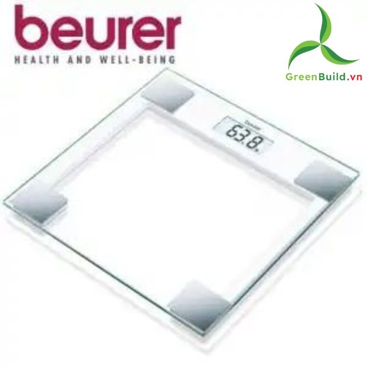 GreenBuild là nhà phân phối uy tín tại Việt Nam Cân sức khỏe mặt kính Beurer GS14, sản phẩm thiết bị y tế của hãng Beurer - CHLB Đức