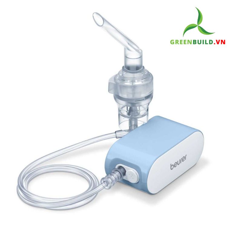 Greenbuild.vn - Máy xông khí dung Beurer IH60 được dùng để phun sương các loại chất lỏng và thuốc lỏng (khí sol) và có tác dụng hỗ trợ điều trị các bệnh về đường hô hấp