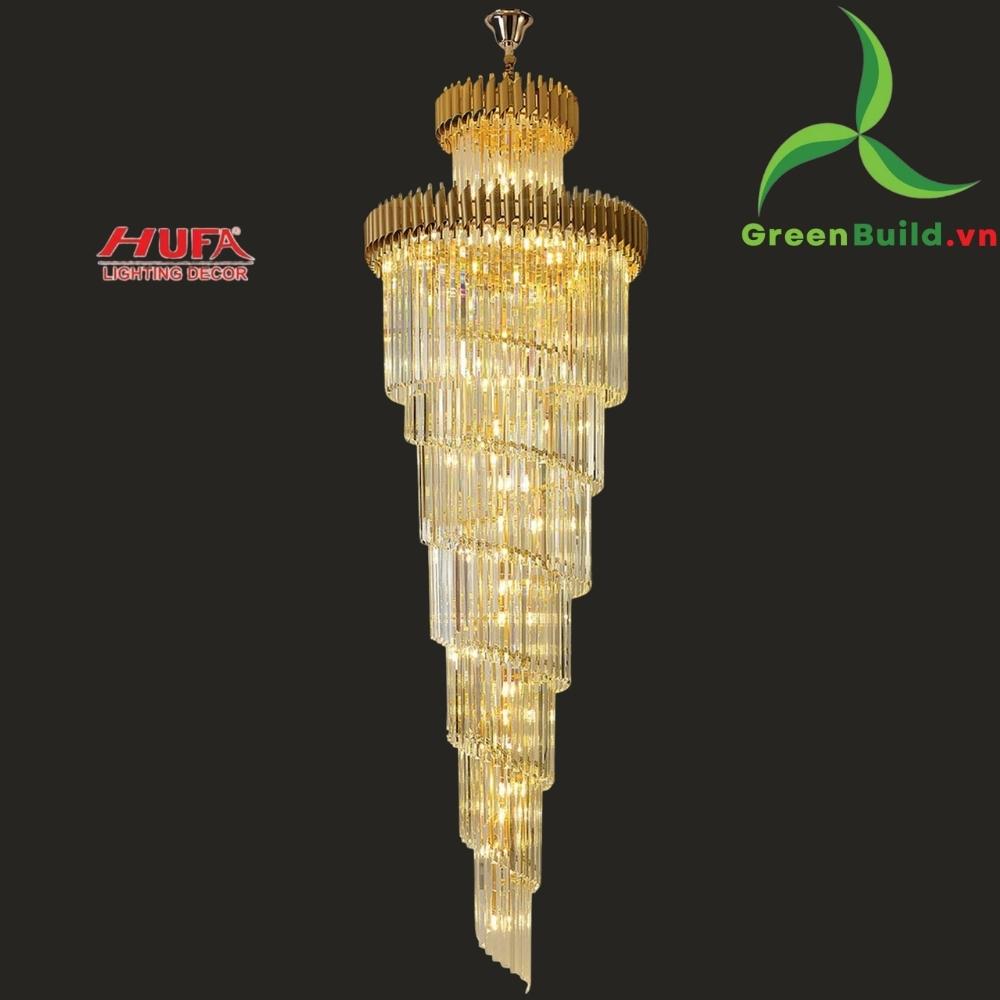 Đèn chùm pha lê, đèn trang trí Hufa CFL 3511/1000 cao cấp giá rẻ bảo hành lâu dài, hỗ trợ lắp đặt, giao hàng toàn quốc. Đèn pha lê Hufa được bảo trì trọn đời.
