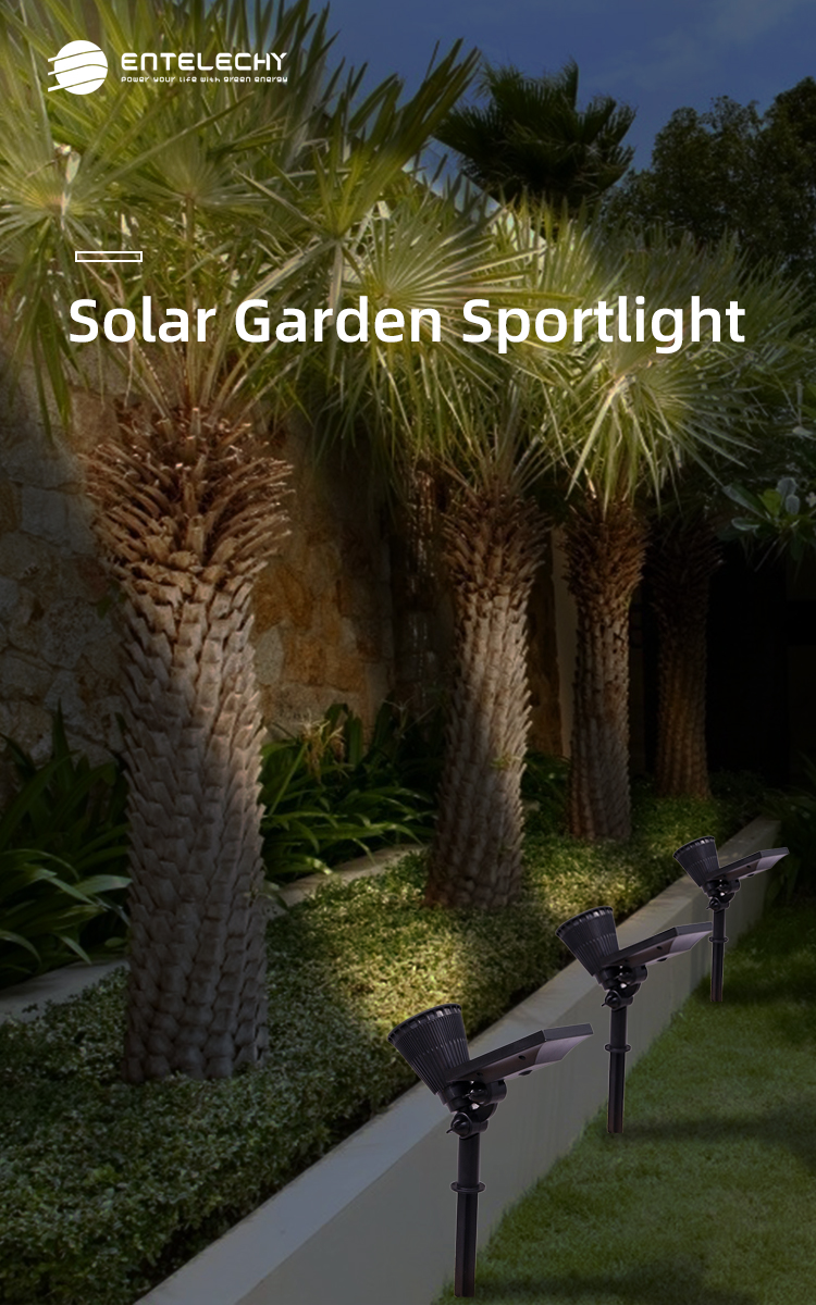 Greenbuild - Đèn pha cắm cỏ sân vườn năng lượng mặt trời Entelechy (15W)